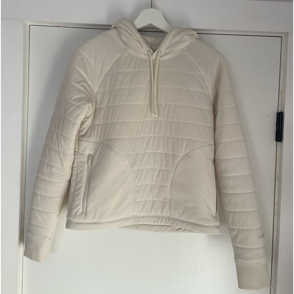 Lululemon Dynamic Movement Hoodie Light Ivory, Size 4, Excellent Condition - Picture 4 of 10